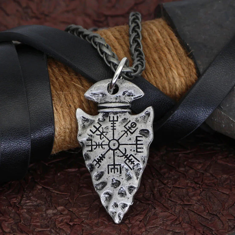 Vegvisir Arrowhead Pendant