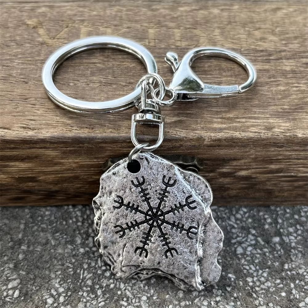 Ironbind Charm - Ægishjálmur Keychain